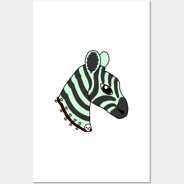 Zelda Zombie Zebra Wall Art by RSewell